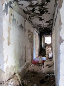 This hallway was the dividing line. Here people died.