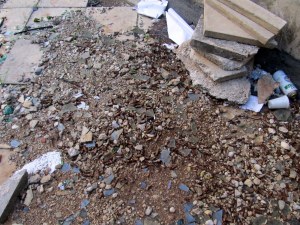 Rusting bullets from the sniper. Objects of death.